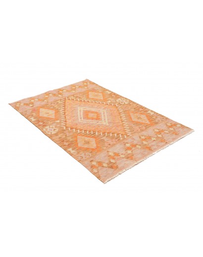 Tappeto Kilim Afghanistan marrone arancione 102x150