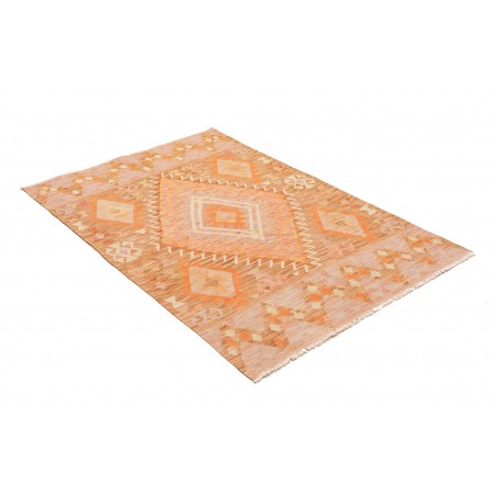 Tappeto Kilim Afghanistan marrone arancione 102x150