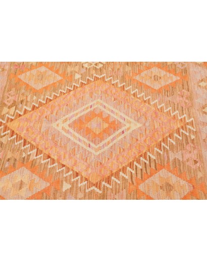 Tappeto Kilim Afghanistan marrone arancione 102x150