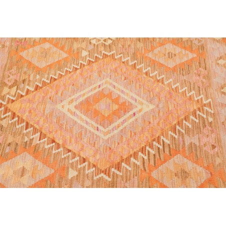 Tappeto Kilim Afghanistan marrone arancione 102x150
