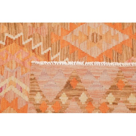 Tappeto Kilim Afghanistan marrone arancione 102x150