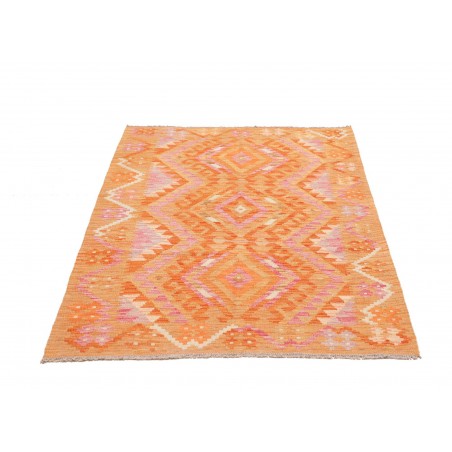 Tappeto Kilim Afghanistan arancione marrone 101x154