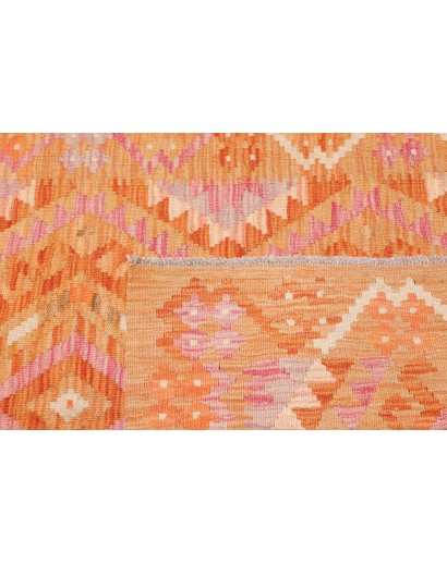 Tappeto Kilim Afghanistan arancione marrone 101x154