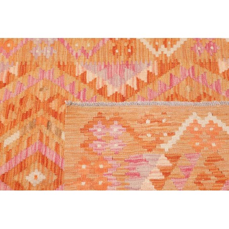 Tappeto Kilim Afghanistan arancione marrone 101x154