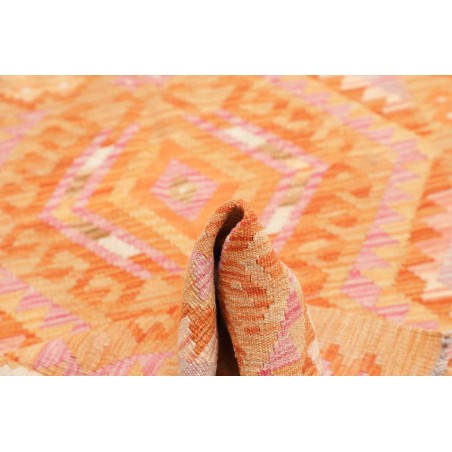 Tappeto Kilim Afghanistan arancione marrone 101x154