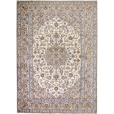 Tappeto Kashan Persia bianco grigio 257x363
