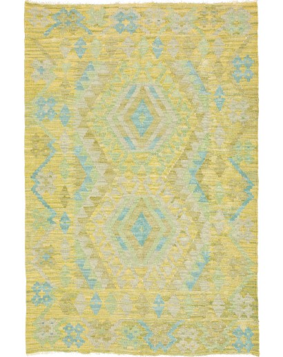 Tappeto Kilim Afghanistan marrone beige 101x150