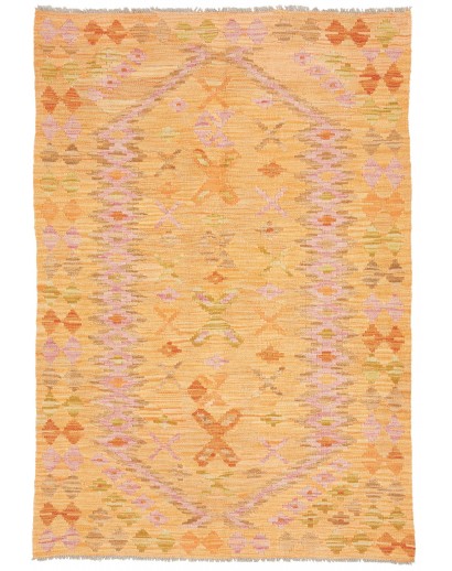 Tappeto Kilim Afghanistan marrone 103x149