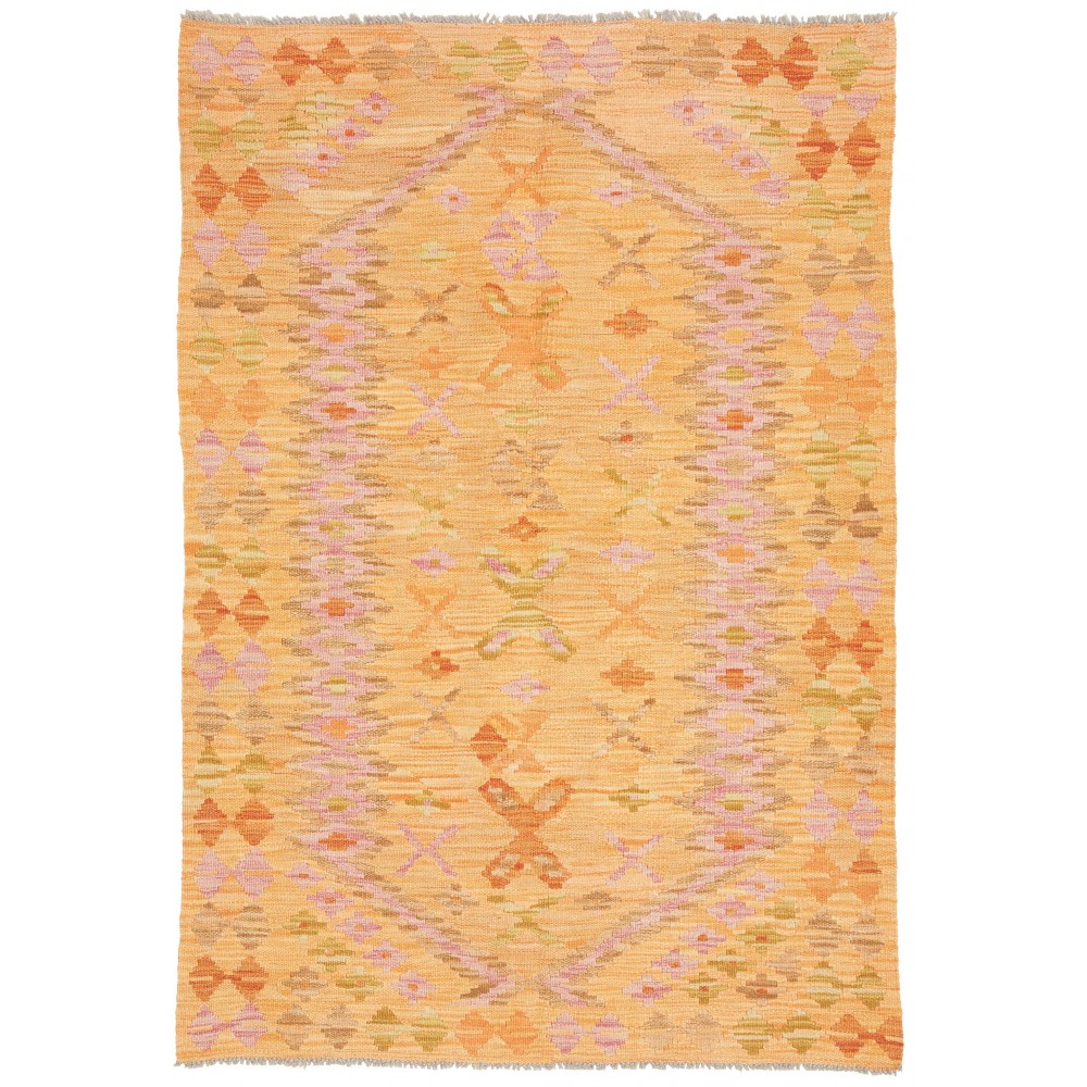 Tappeto Kilim Afghanistan marrone 103x149