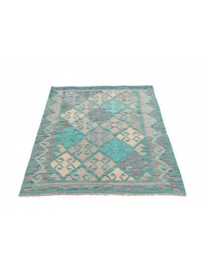 Tappeto Kilim Afghanistan azzurro beige 102x151