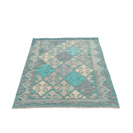 Tappeto Kilim Afghanistan azzurro beige 102x151