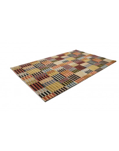 Tappeto Barjesta Pakistan marrone giallo 195x304