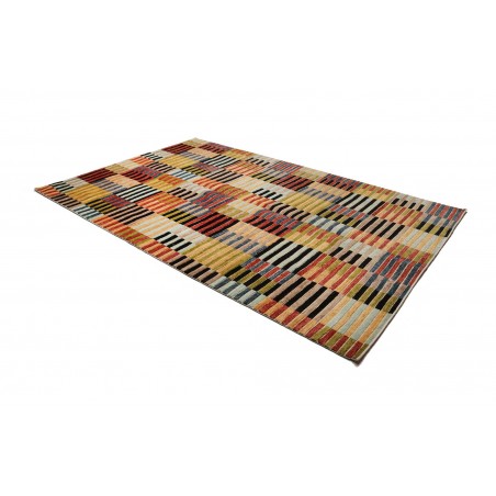 Tappeto Barjesta Pakistan marrone giallo 195x304
