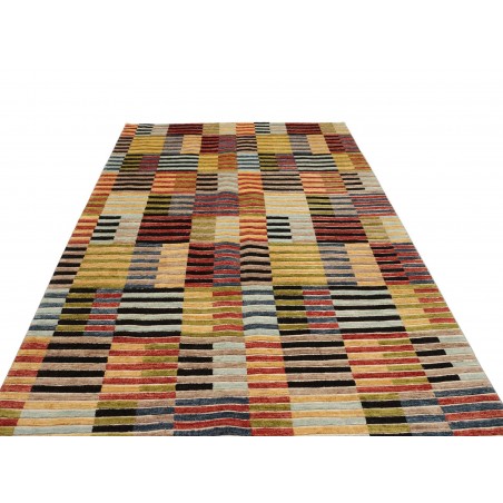 Tappeto Barjesta Pakistan marrone giallo 195x304