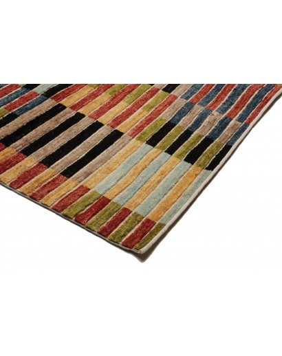 Tappeto Barjesta Pakistan marrone giallo 195x304