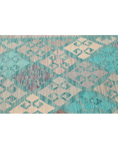 Tappeto Kilim Afghanistan azzurro beige 102x151
