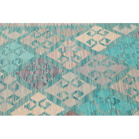 Tappeto Kilim Afghanistan azzurro beige 102x151