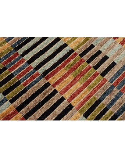 Tappeto Barjesta Pakistan marrone giallo 195x304