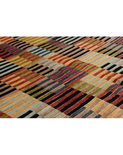Tappeto Barjesta Pakistan marrone giallo 195x304