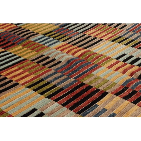 Tappeto Barjesta Pakistan marrone giallo 195x304