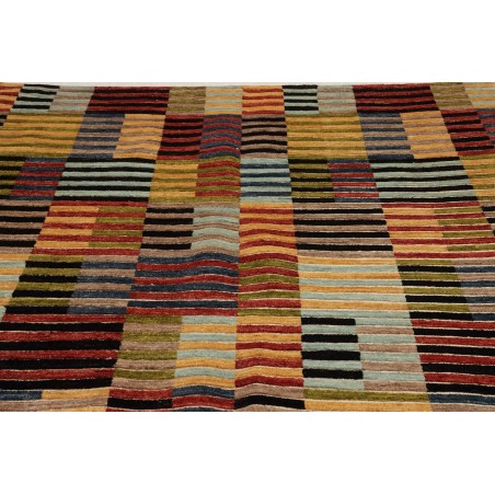 Tappeto Barjesta Pakistan marrone giallo 195x304