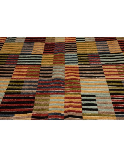 Tappeto Barjesta Pakistan marrone giallo 195x304