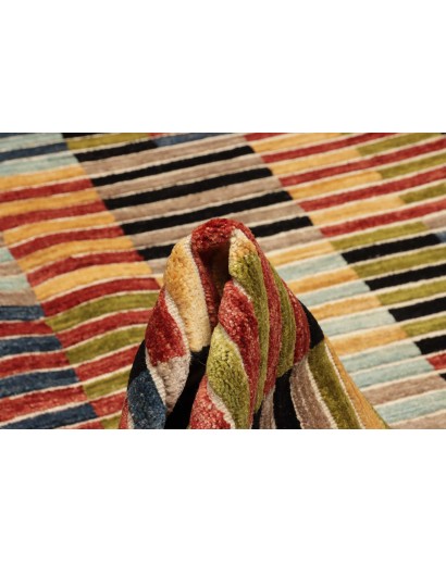 Tappeto Barjesta Pakistan marrone giallo 195x304