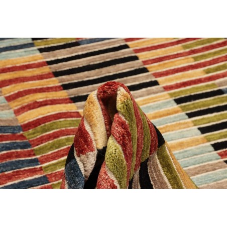 Tappeto Barjesta Pakistan marrone giallo 195x304