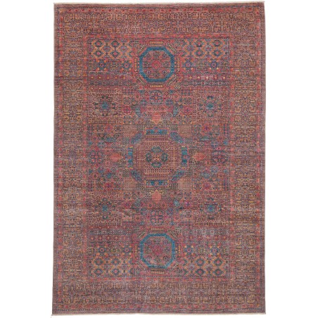 Tappeto Mamlouk Pakistan azzurro grigio 197x292