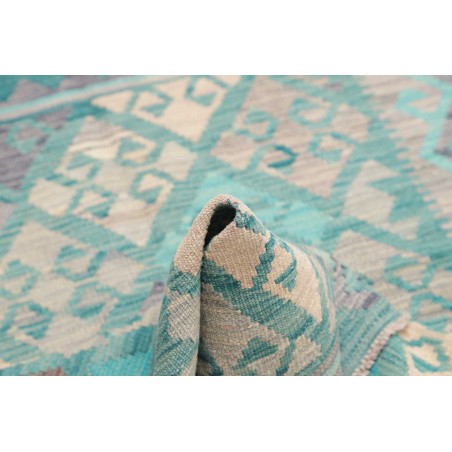 Tappeto Kilim Afghanistan azzurro beige 102x151