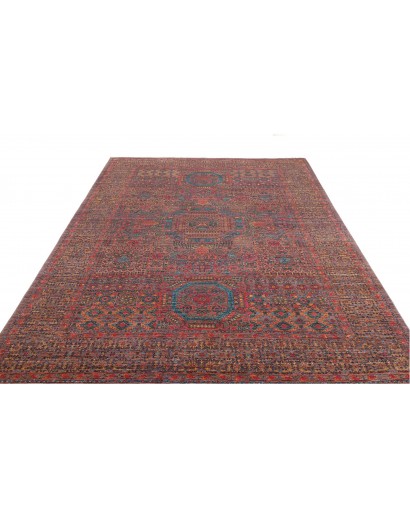 Tappeto Mamlouk Pakistan azzurro grigio 197x292