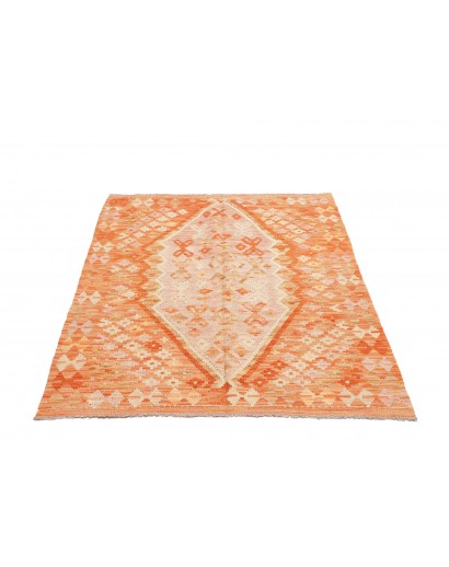 Tappeto Kilim Afghanistan marrone arancione 105x146
