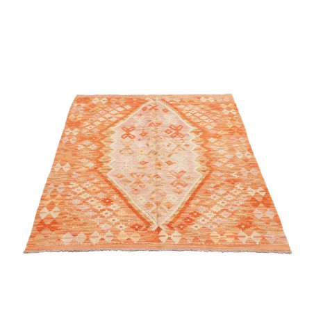 Tappeto Kilim Afghanistan marrone arancione 105x146