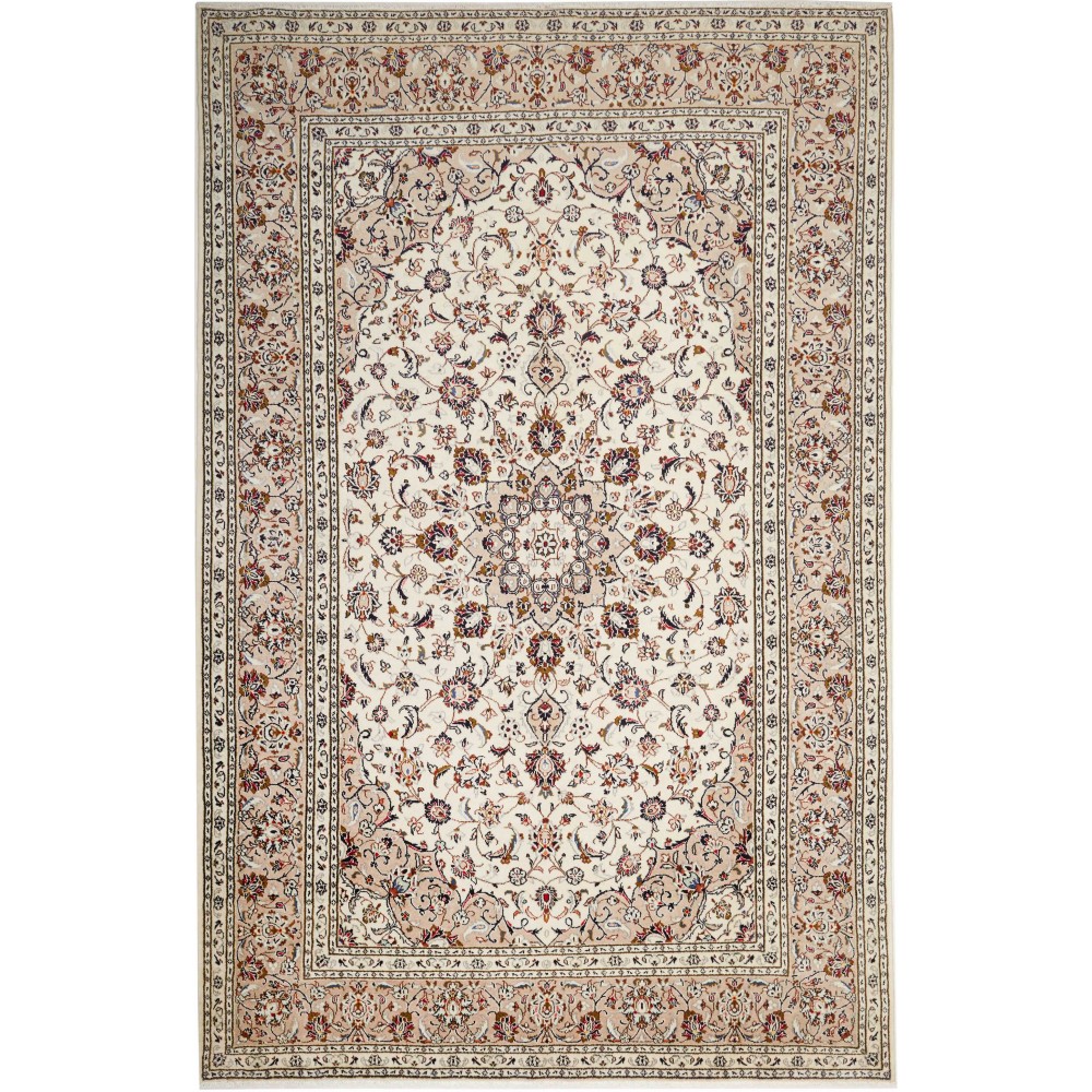 Tappeto Kashan Persia bianco 197x305 Tappeto Kashan Persia bianco 197x305