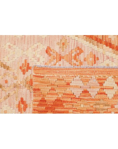 Tappeto Kilim Afghanistan marrone arancione 105x146