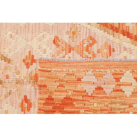 Tappeto Kilim Afghanistan marrone arancione 105x146