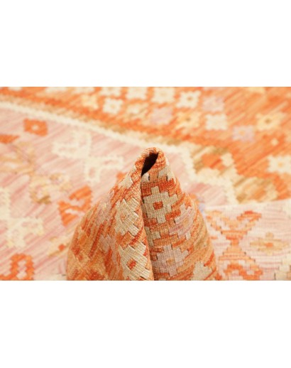 Tappeto Kilim Afghanistan marrone arancione 105x146