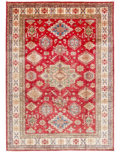 Tappeto Kazak Fine Pakistan marrone rosso 209x290