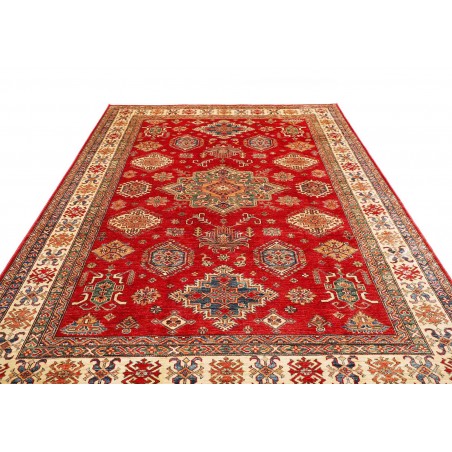 Tappeto Kazak Fine Pakistan marrone rosso 209x290