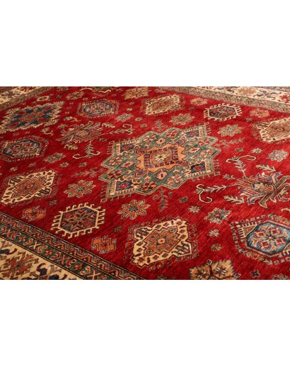 Tappeto Kazak Fine Pakistan marrone rosso 209x290