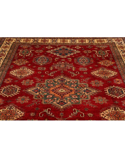 Tappeto Kazak Fine Pakistan marrone rosso 209x290