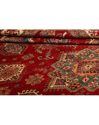 Tappeto Kazak Fine Pakistan marrone rosso 209x290