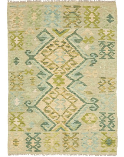 Tappeto Kilim Afghanistan marrone 102x143