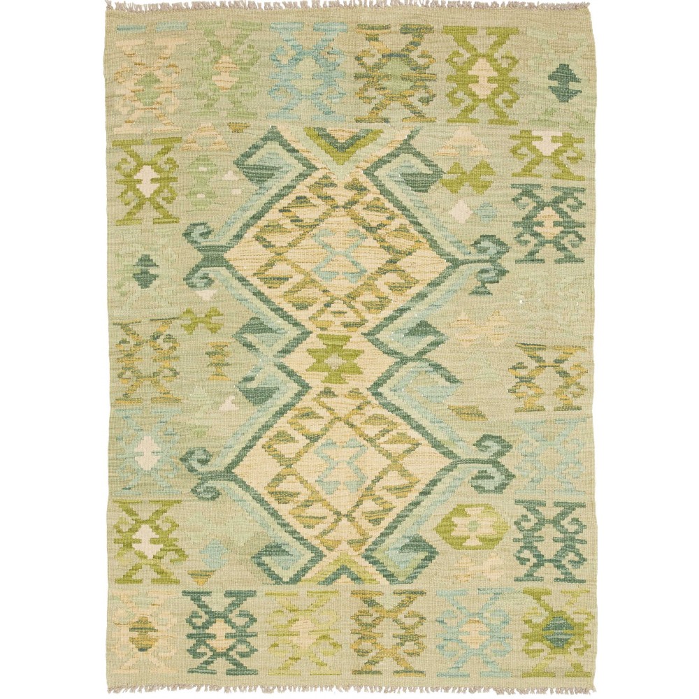 Tappeto Kilim Afghanistan marrone 102x143
