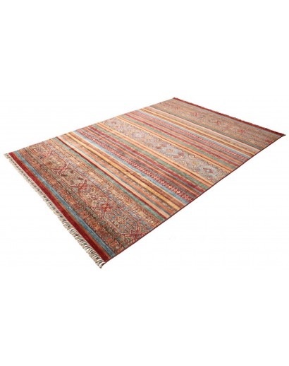 Tappeto Samarkand Pakistan rosso arancione 206x300