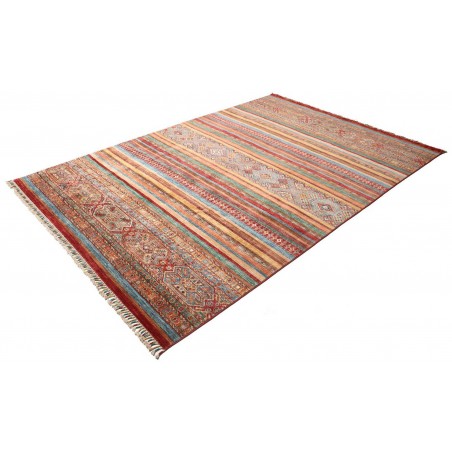 Tappeto Samarkand Pakistan rosso arancione 206x300