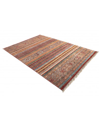 Tappeto Samarkand Pakistan rosso arancione 206x300