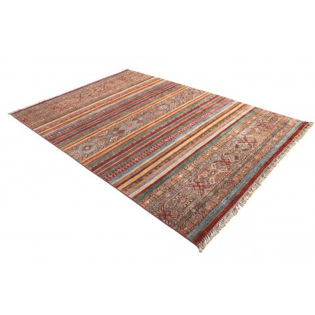Tappeto Samarkand Pakistan rosso arancione 206x300