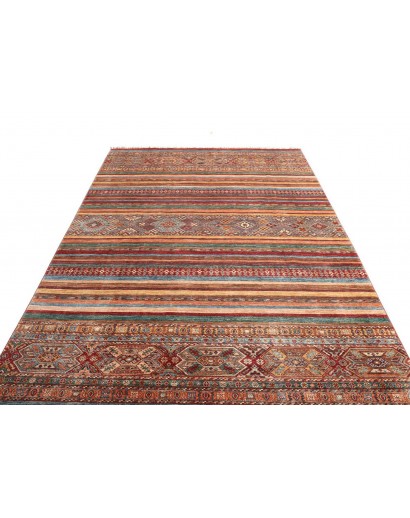 Tappeto Samarkand Pakistan rosso arancione 206x300