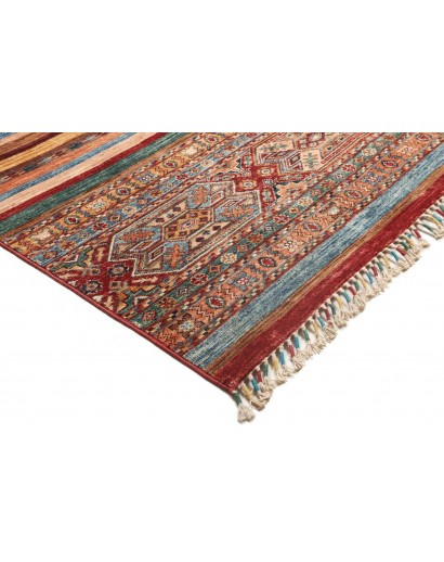 Tappeto Samarkand Pakistan rosso arancione 206x300